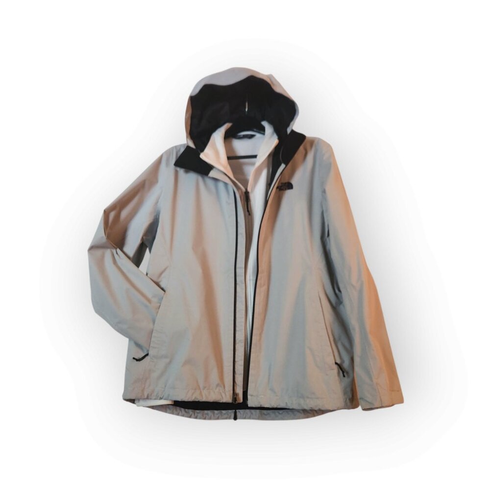 THE NORTH FACE WOMENS XXL WATERPROOF JACKET w/ FLEECE SHELL